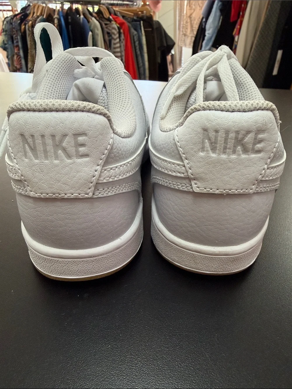 Nike White Low-Top Leather Sneakers